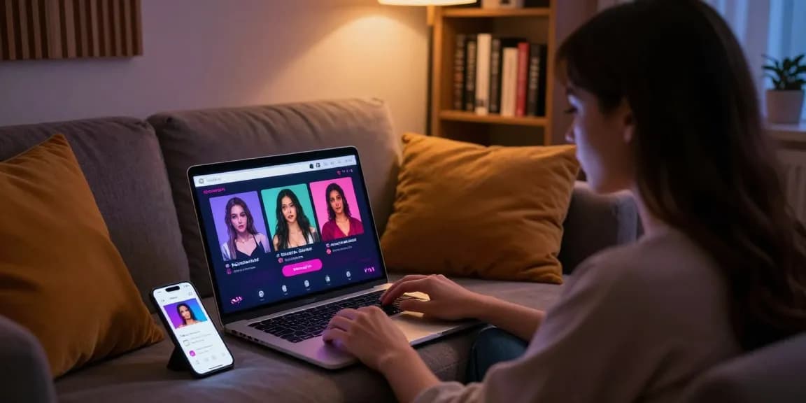 Engaging in an immersive porn ai chat experience with vivid digital characters.