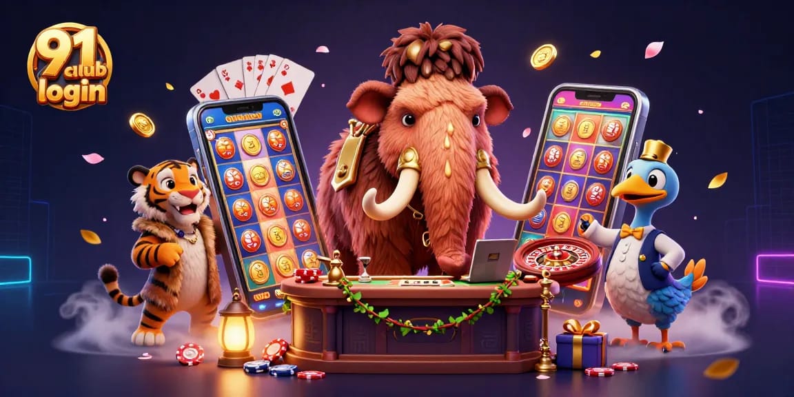 Experience thrilling gaming at 91 club login with a colorful slot game and exciting casino elements.