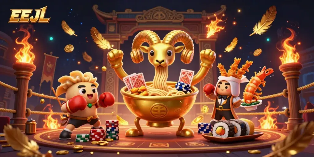 Experience thrilling gaming at EEJL with lively characters and vibrant visuals.
