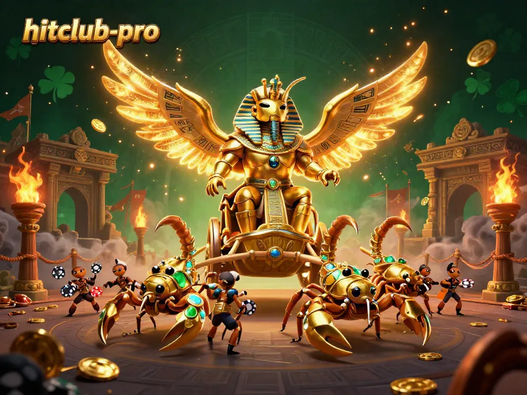 Engage in thrilling casino action with hitclub-pro, featuring iconic gaming elements and characters.