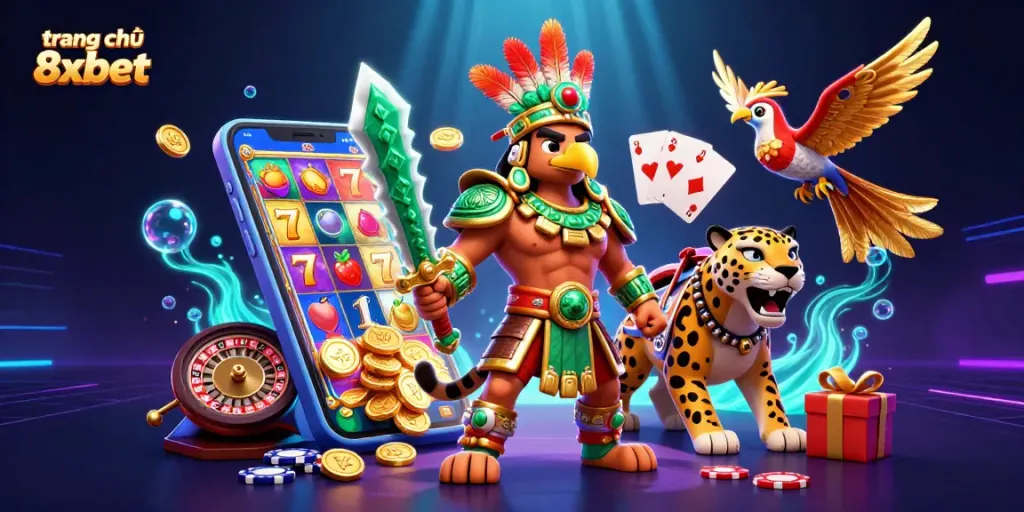 Engage in exciting gaming adventures at trang chủ 8xbet with vibrant characters and dynamic casino elements.