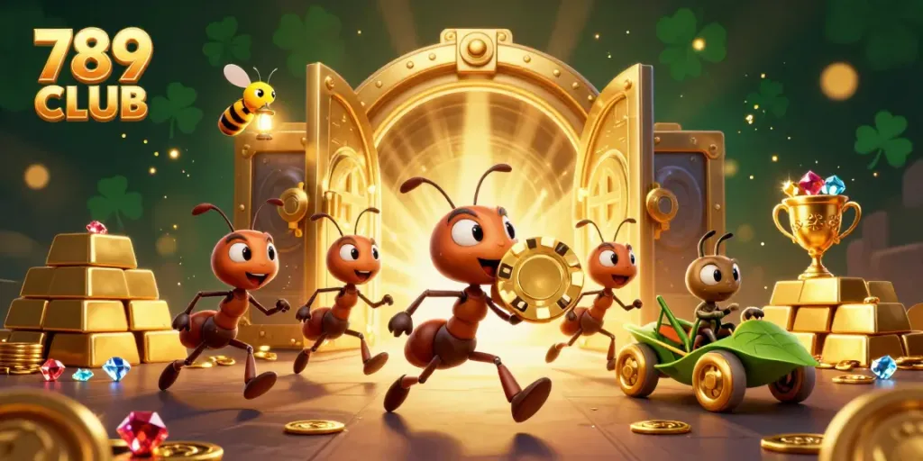 Engage in thrilling casino heists with 789 CLUB's animated adventure featuring clever characters and dazzling treasures.