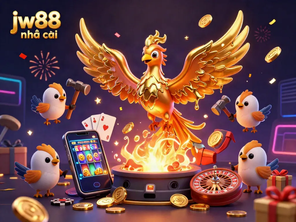 Engage with jw88 nhà cái by enjoying vibrant gaming experiences and epic rewards in an immersive casino scene.