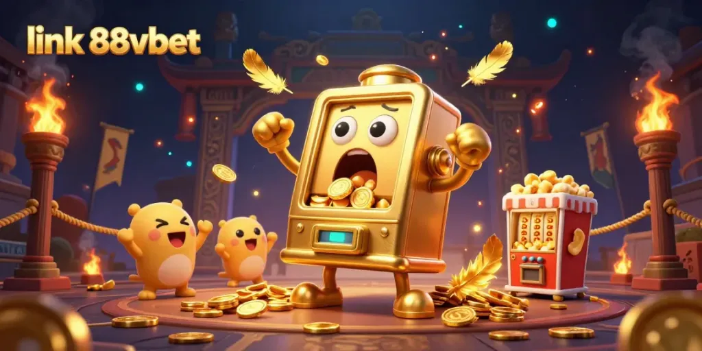 Experience the thrilling jackpot win at link 88vbet with golden slot machines and dynamic casino elements.