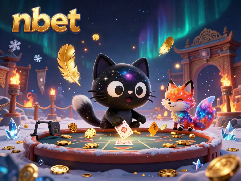 Experience thrilling nbet gameplay with a cosmic black hole cat and nebula fox at the casino