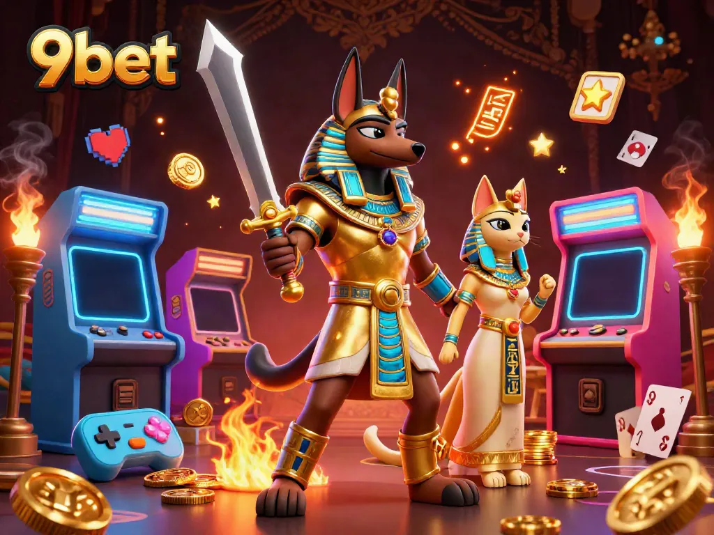 Experience exhilarating wins at 9bet with vibrant gaming elements and iconic characters.